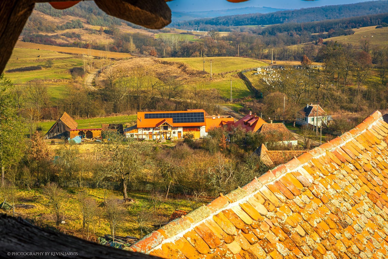 View of The Earthway from the church steeple.